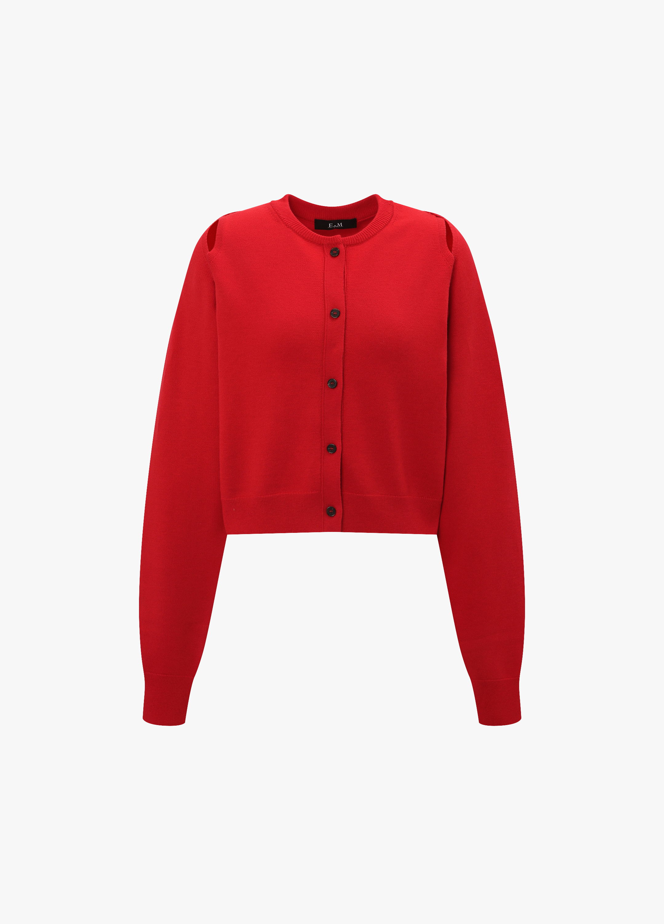 볼레로 니트 가디건_RED_7
