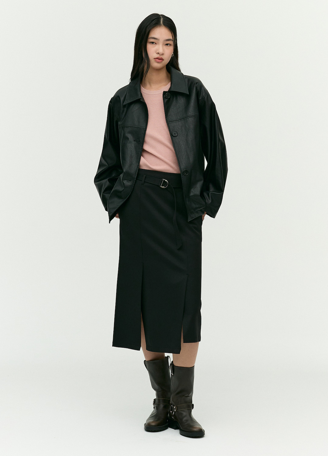 [EXCLUSIVE] 스탠카라 버튼 자켓_BLACK_7