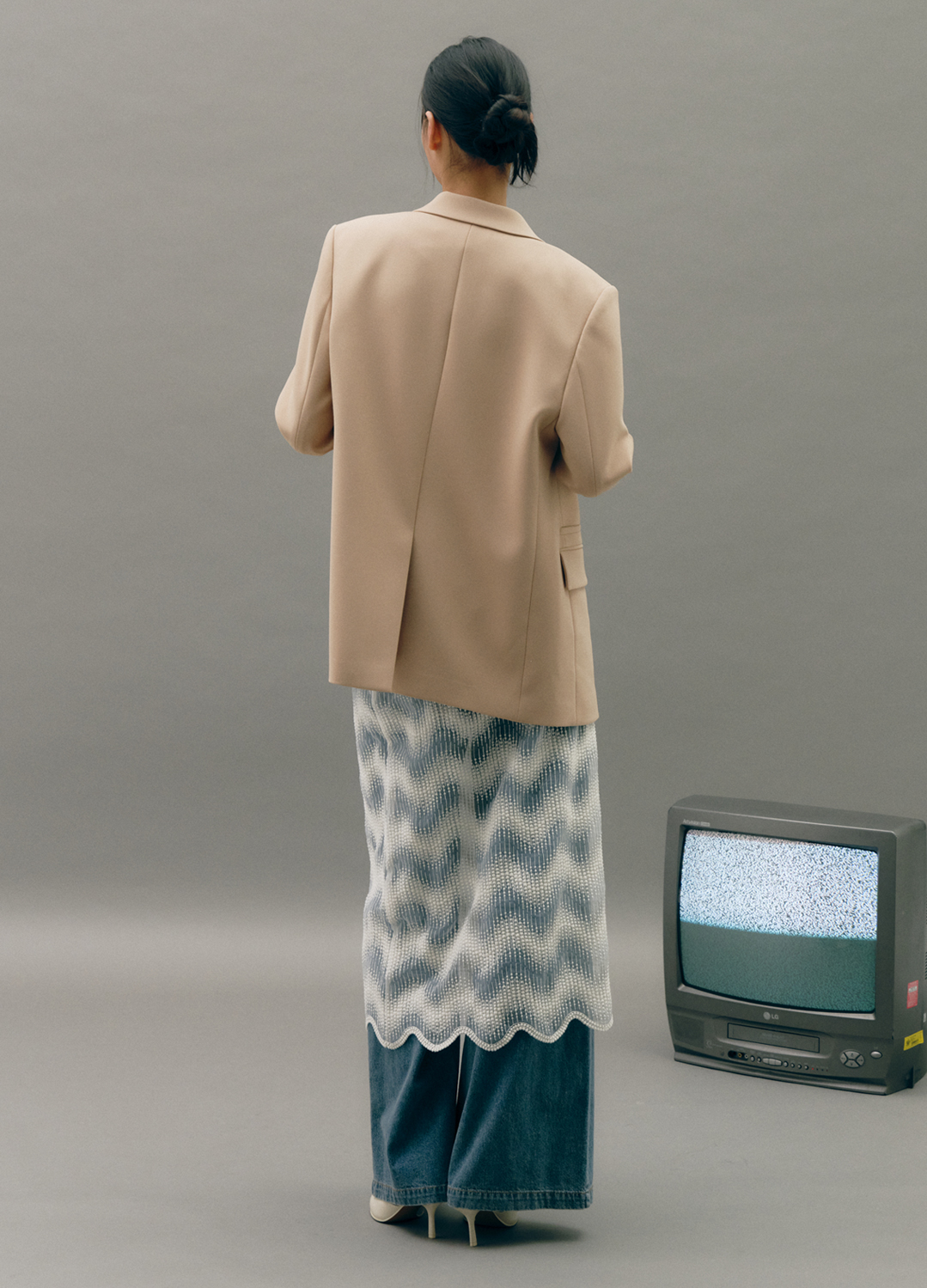 [EXCLUSIVE] 싱글 브레스티드 테일러드 자켓_BEIGE_8