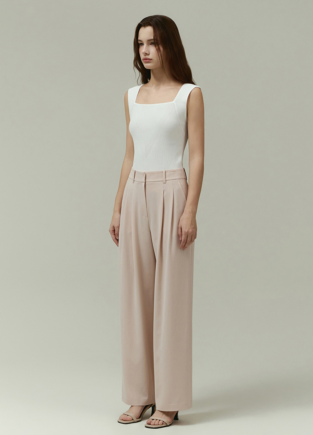 [Exclusive]투턱 와이드 팬츠_LIGHT PINK_7