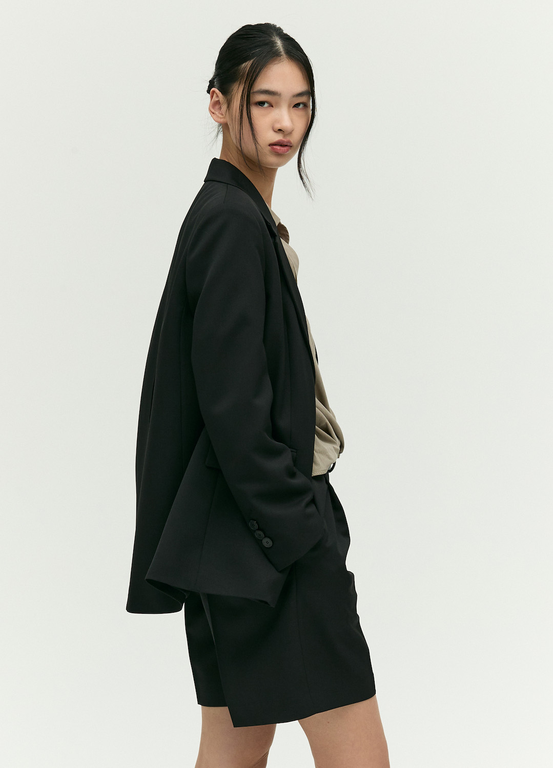 [EXCLUSIVE]싱글브레스트 테일러드 자켓_BLACK_8
