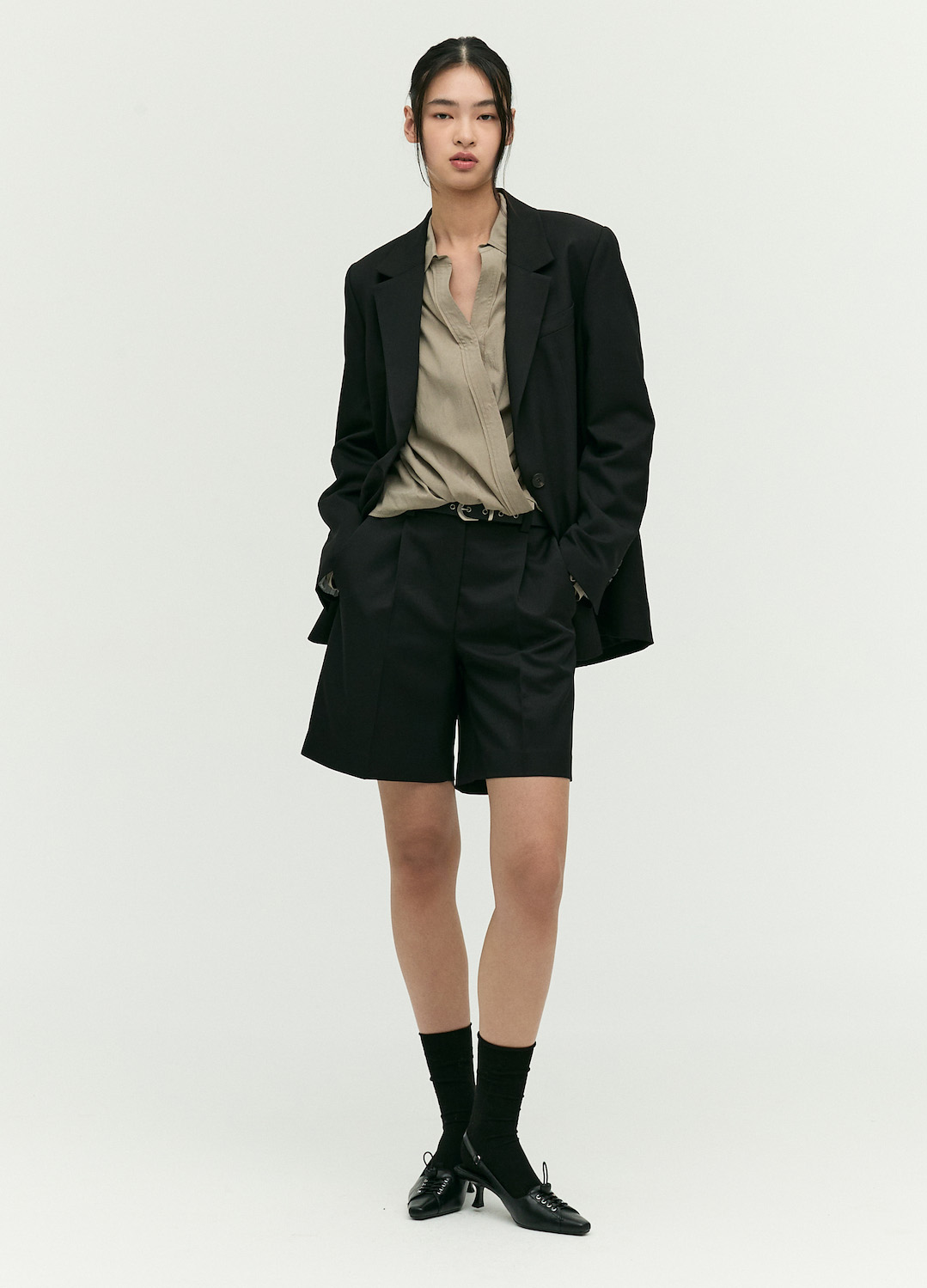 [EXCLUSIVE]싱글브레스트 테일러드 자켓_BLACK_11