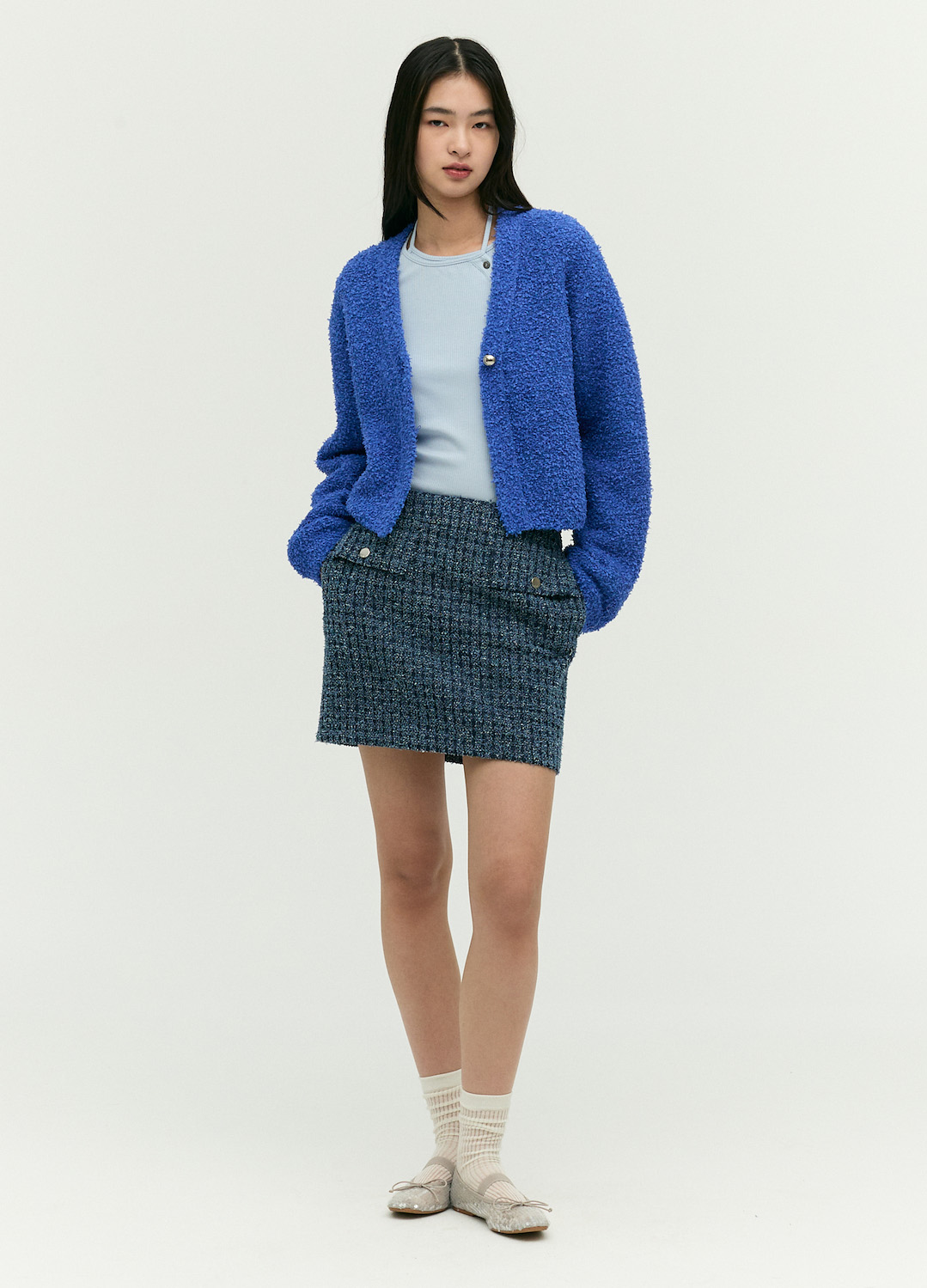 데님 라이크 미니 스커트_NAVY_7