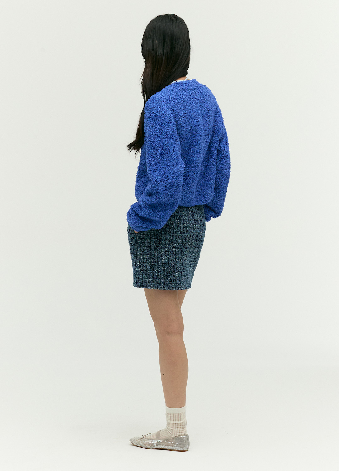데님 라이크 미니 스커트_NAVY_8