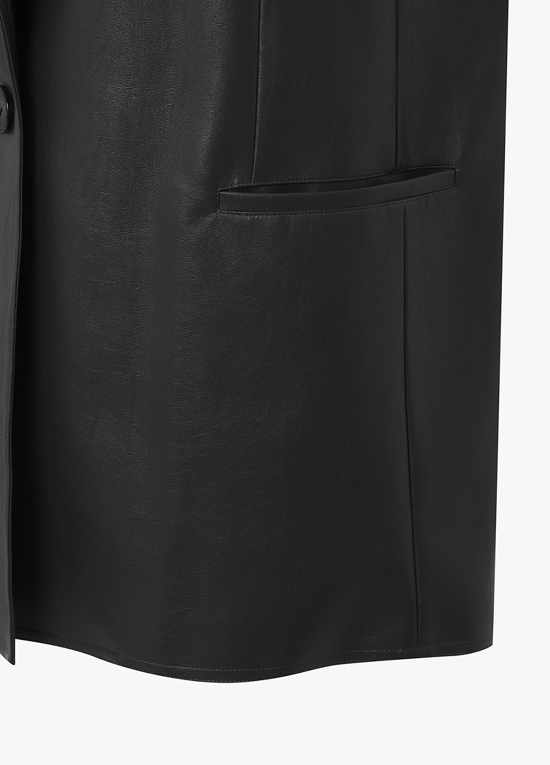 [EXCLUSIVE] 테일러드 페이크 레더자켓_DARK GREY_12
