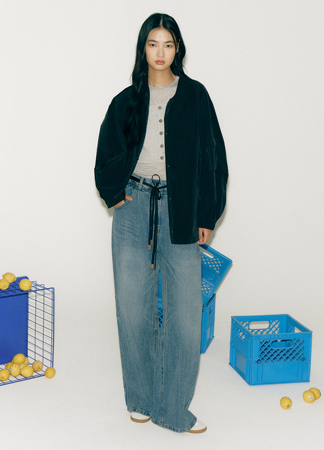 [EXCLUSIVE] 스탠카라 블루종 점퍼 자켓_BLACK_3