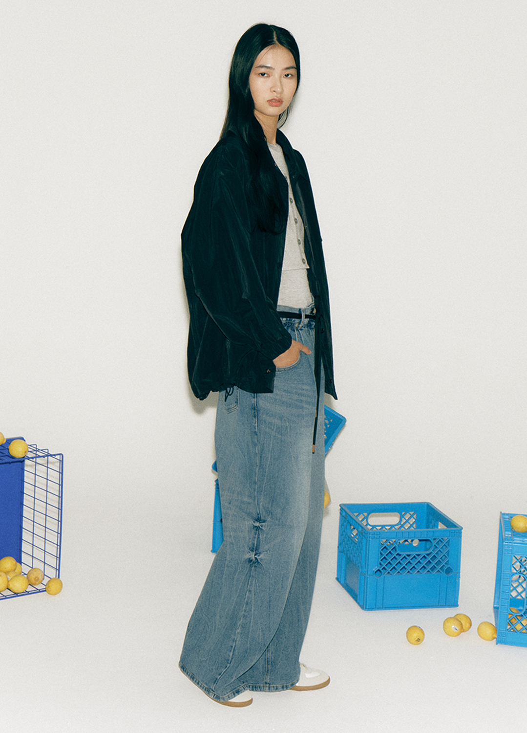 [EXCLUSIVE] 스탠카라 블루종 점퍼 자켓_BLACK_5