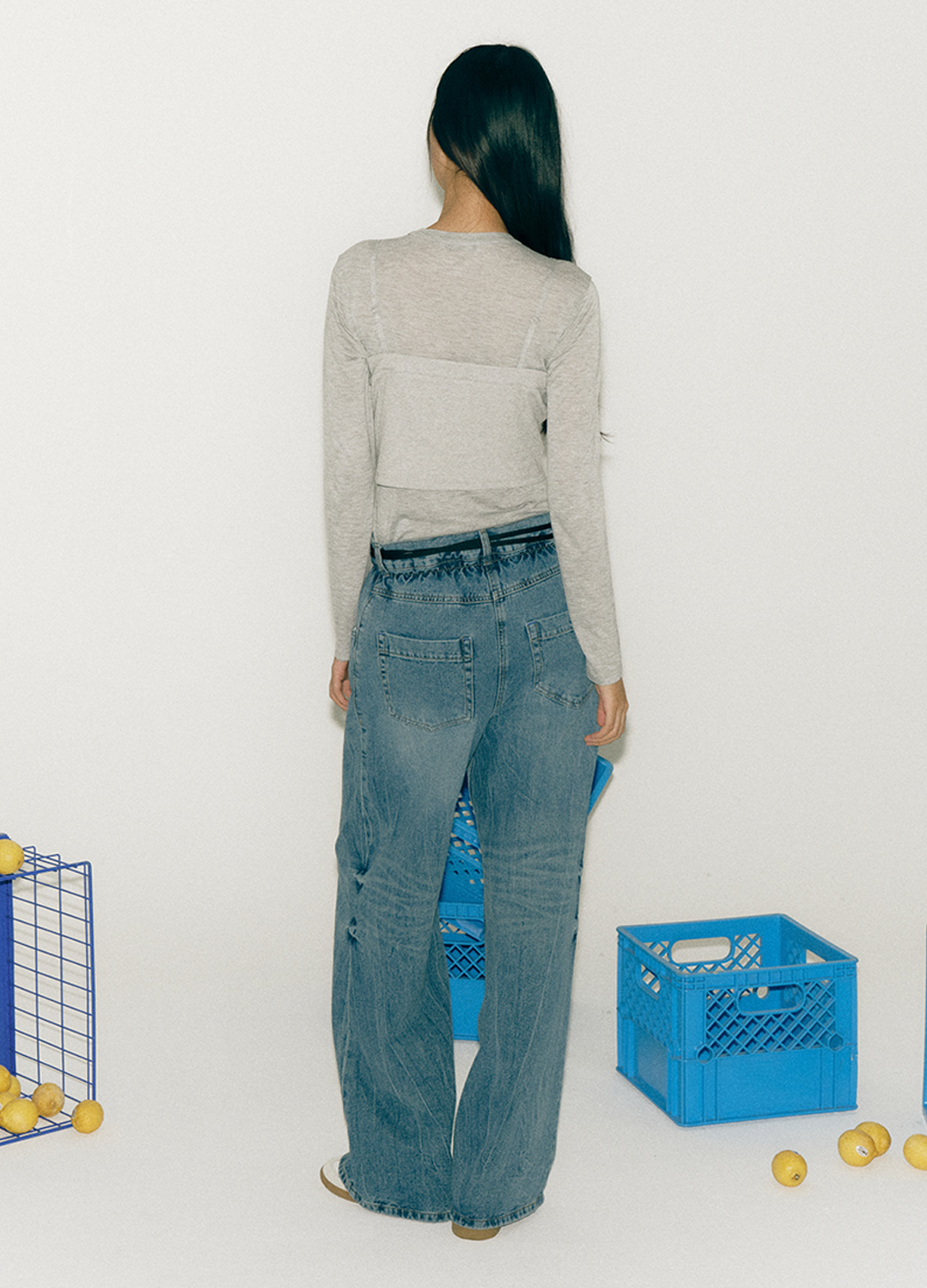 [EXCLUSIVE] 져지 베스트 레이어드 티셔츠_MELANGE_8