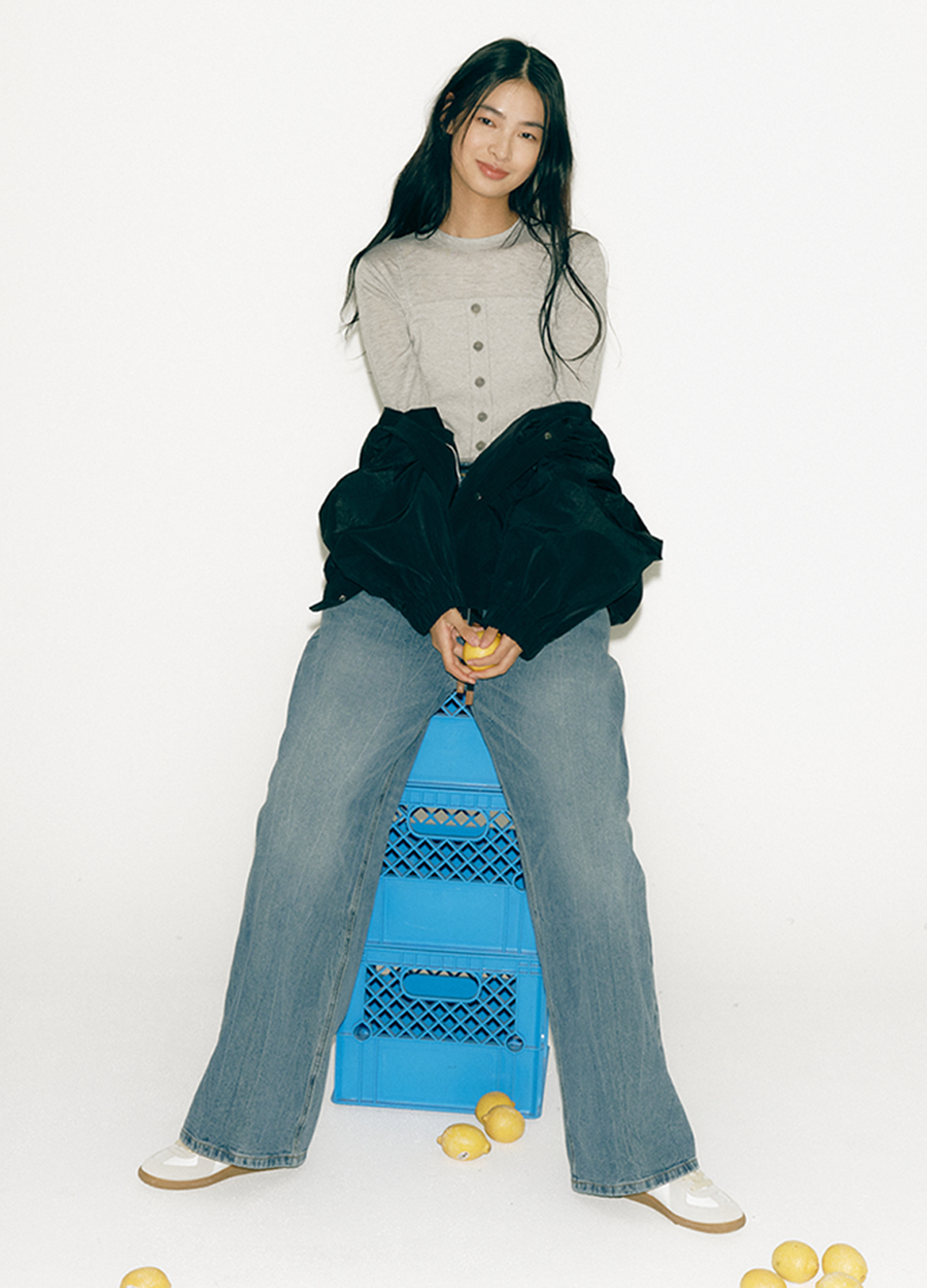 [EXCLUSIVE] 져지 베스트 레이어드 티셔츠_MELANGE_2