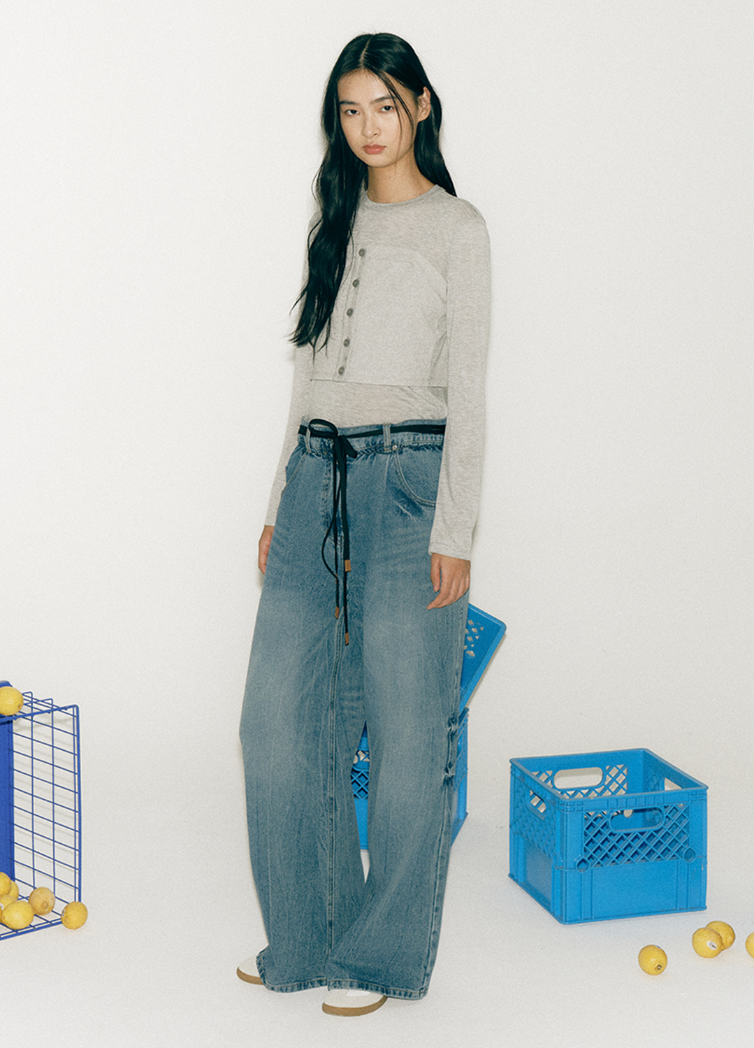 [EXCLUSIVE] 져지 베스트 레이어드 티셔츠_MELANGE_6