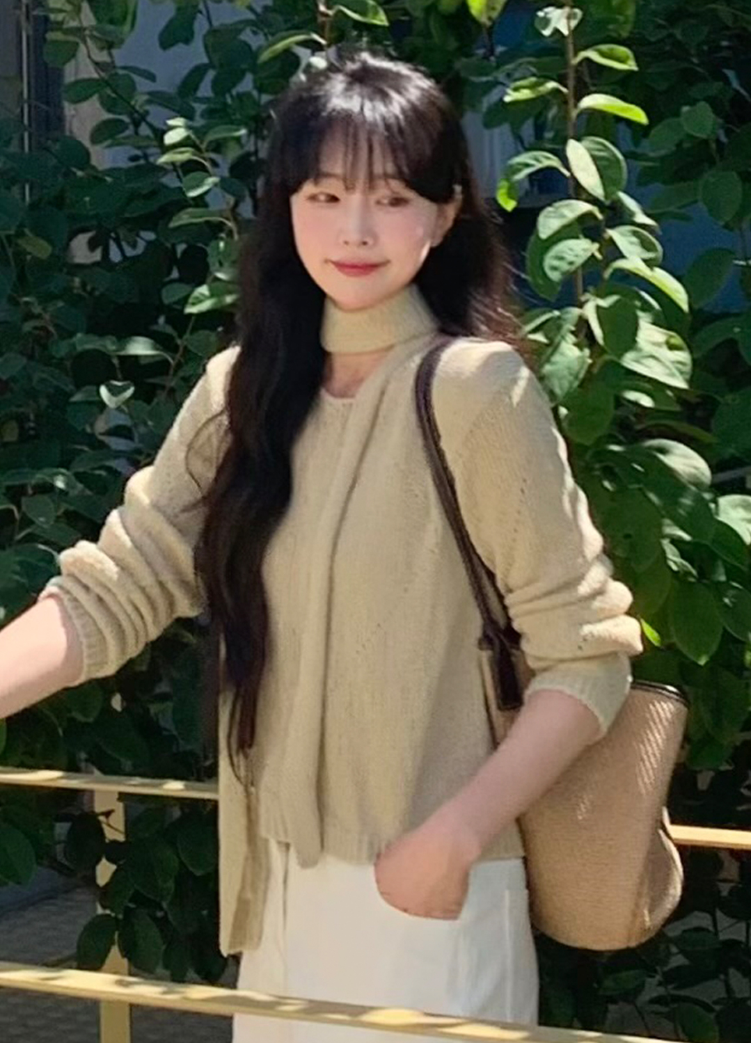 [시즌오프][잇미샤몰단독]자수 포인트 버뮤다 데님팬츠_WHITE_8