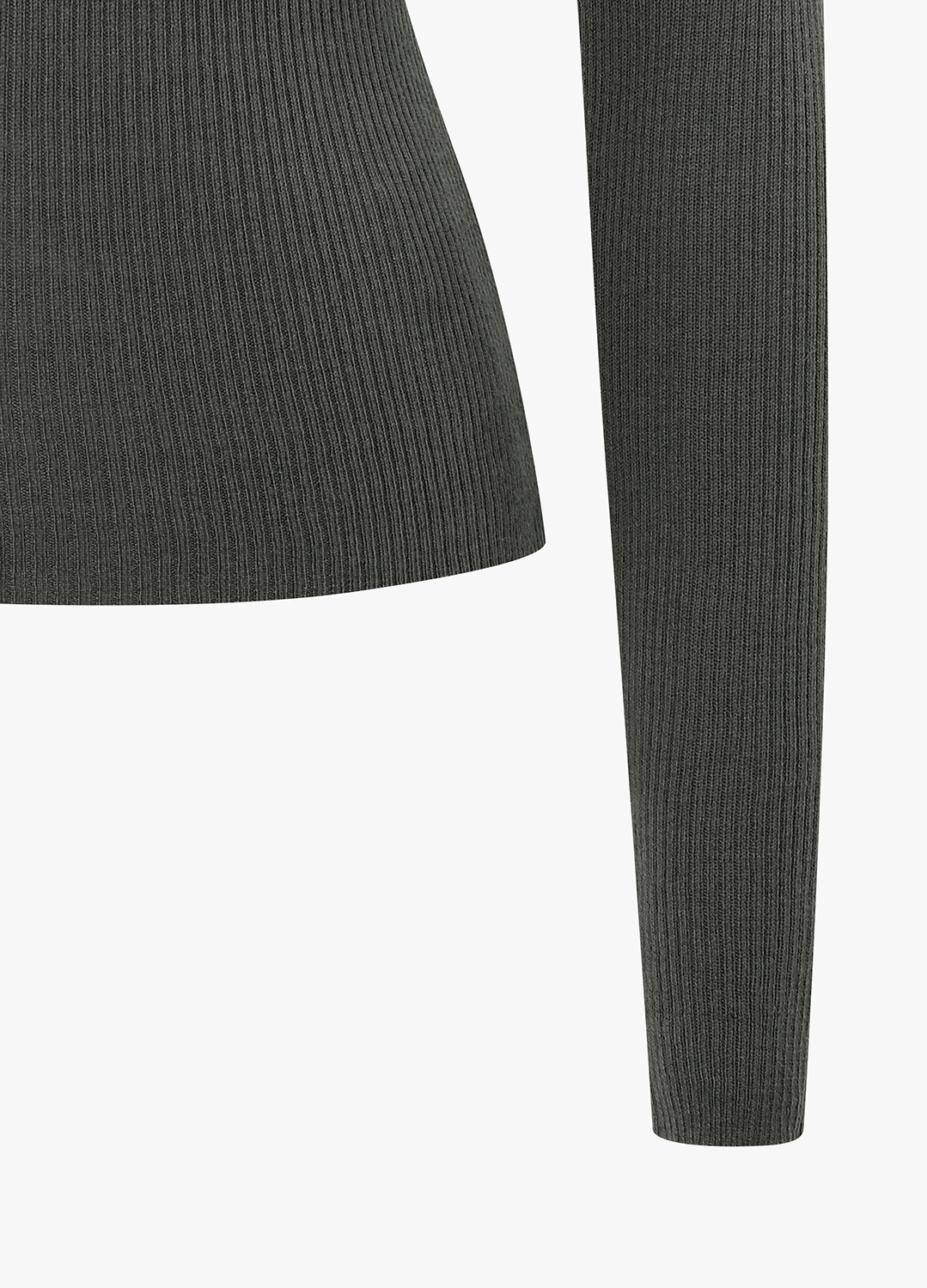라운드 넥 풀오버_KHAKI GREY_10