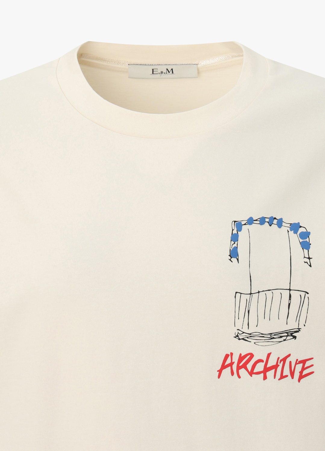 ARCHIVE 프린트 티셔츠_CREAM_12