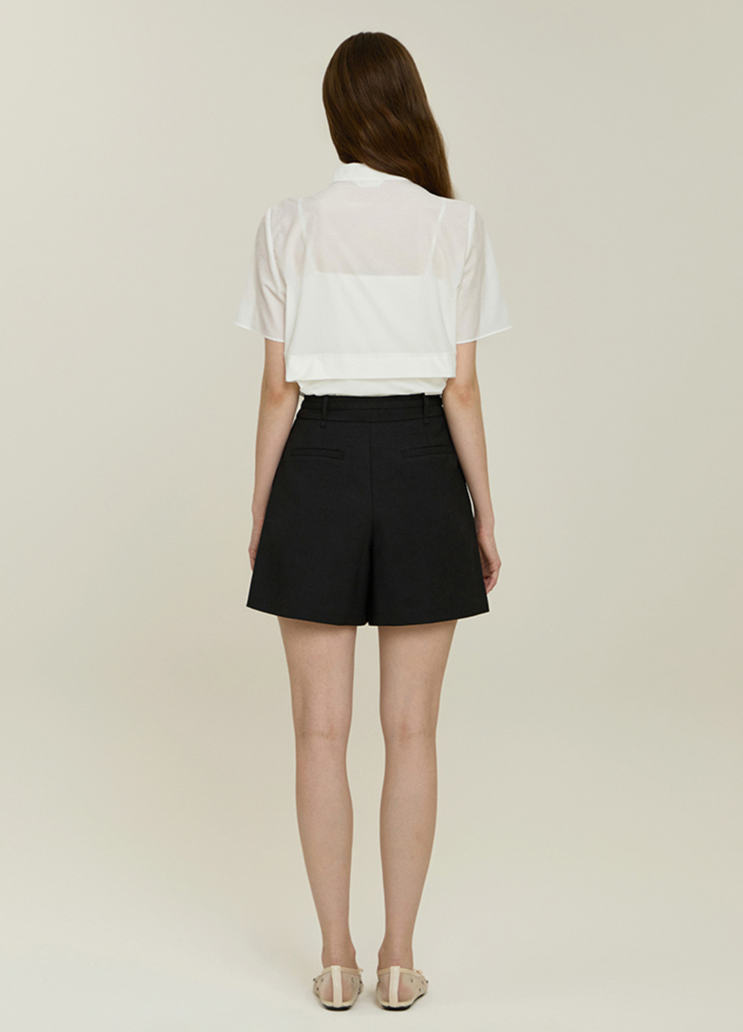 [시즌오프]투턱 벨티드 쇼츠_BLACK_13
