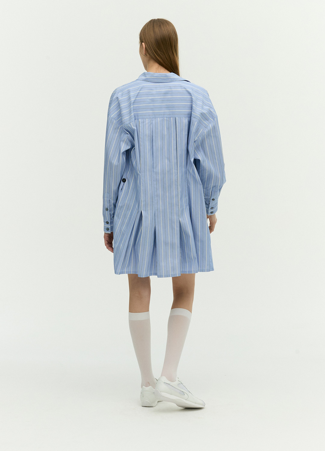랩스커트 셔츠 원피스_BLUE_7