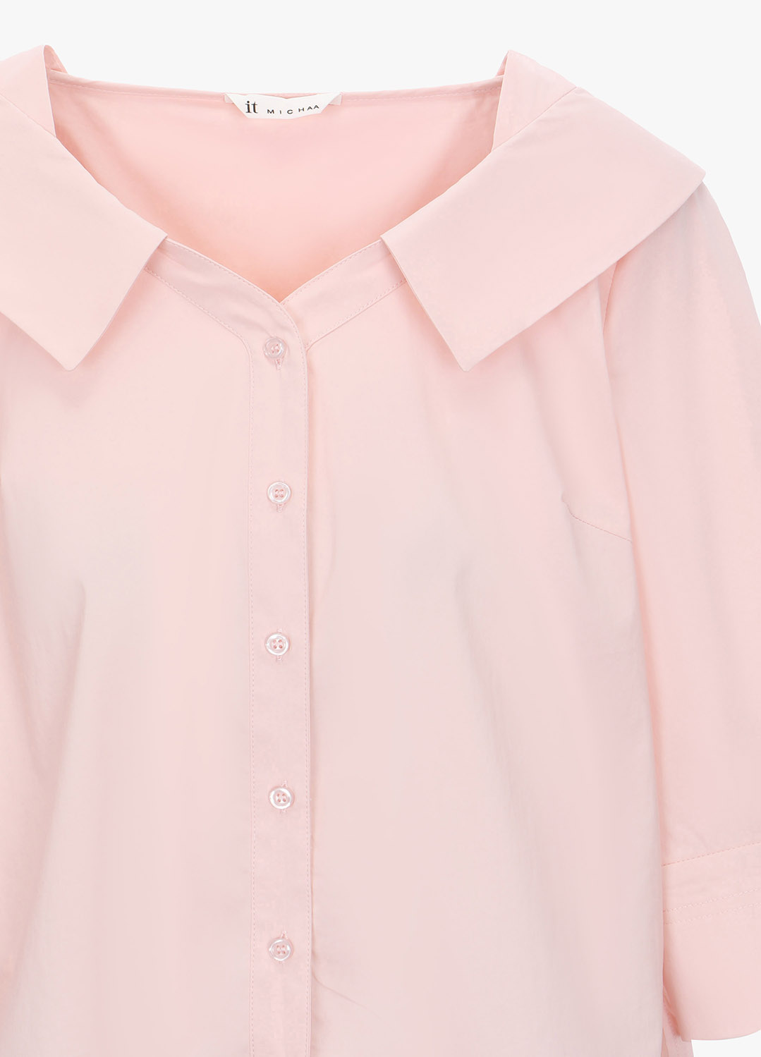 [시즌오프][잇미샤몰단독]와이드 카라 블라우스_PINK_7