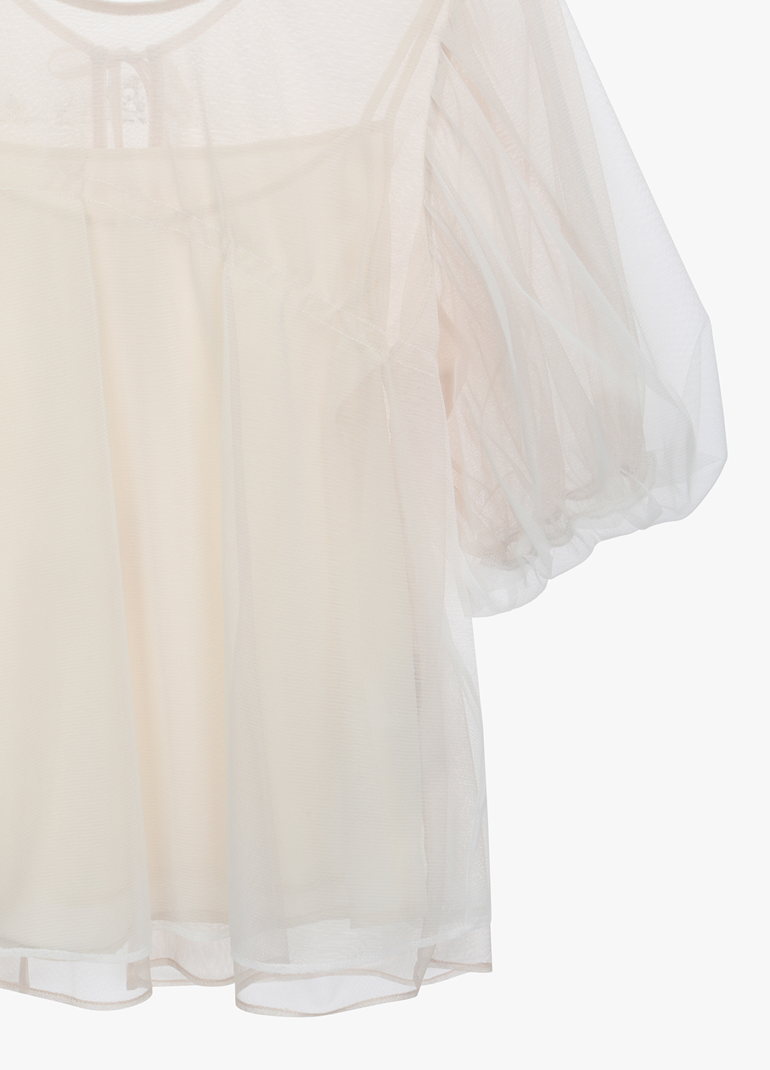 [시즌오프]메쉬 레이어링 블라우스_LIGHT BEIGE_9