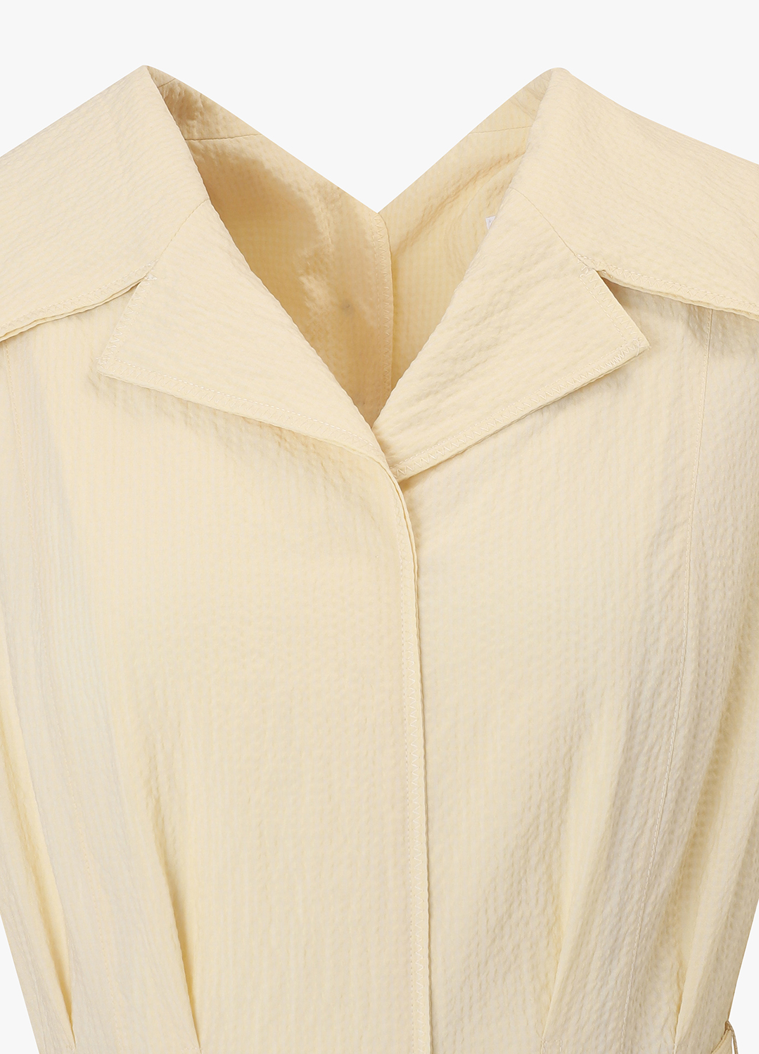 V넥 플레어 원피스_LIGHT YELLOW_3