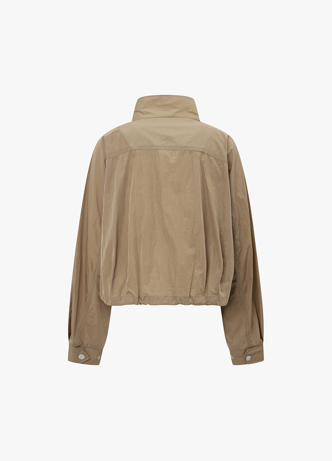 하이넥 스트링 캐주얼 점퍼_LIGHT BROWN_10
