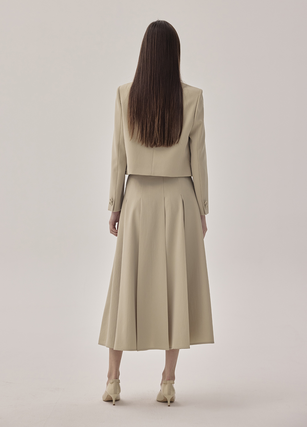 플랩 포켓 디테일 테일러드 자켓_KHAKI BEIGE_5