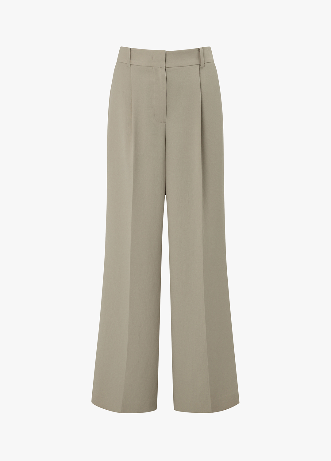 턱 디테일 포멀 팬츠_KHAKI BEIGE_10