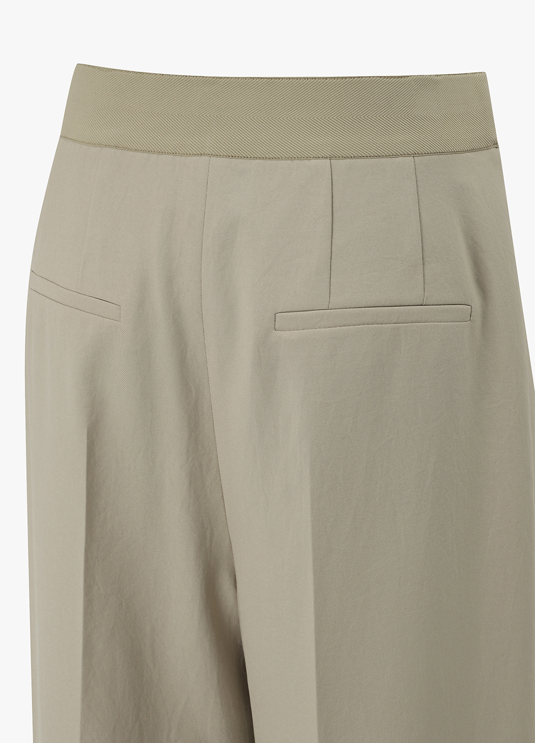턱 디테일 포멀 팬츠_KHAKI BEIGE_14