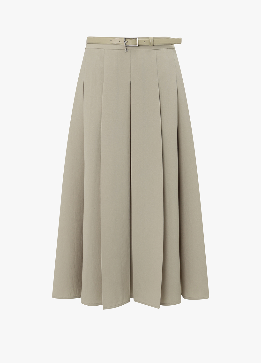 A라인 플레어 스커트_KHAKI BEIGE_9