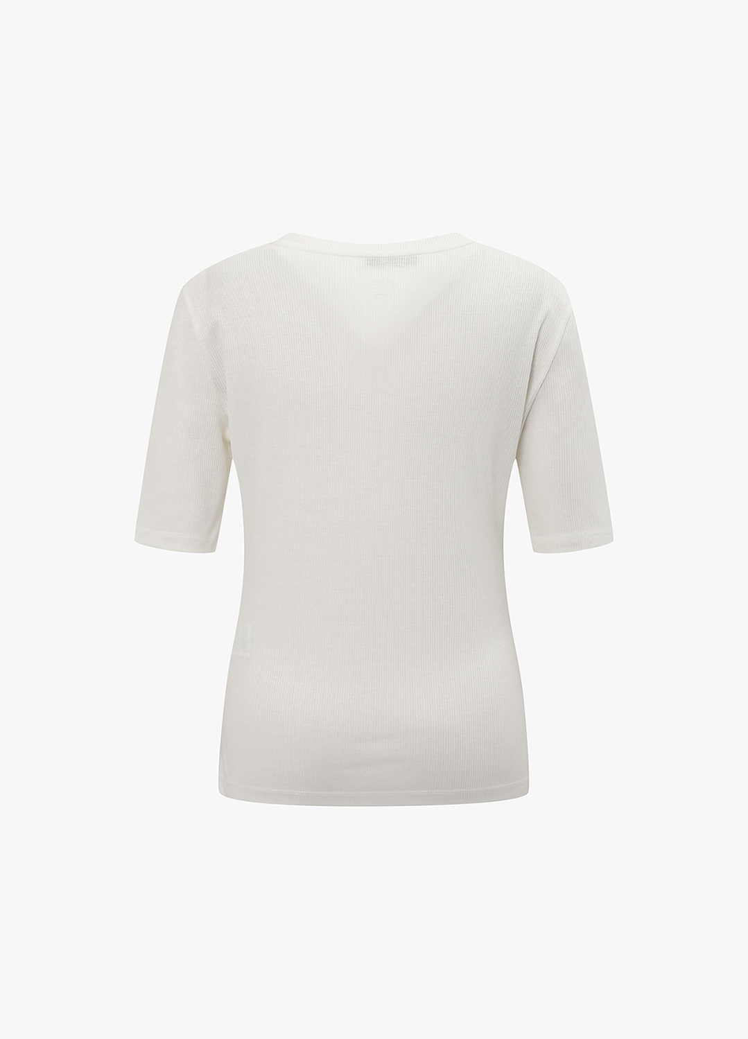베이직 슬림핏 티셔츠_WHITE_9