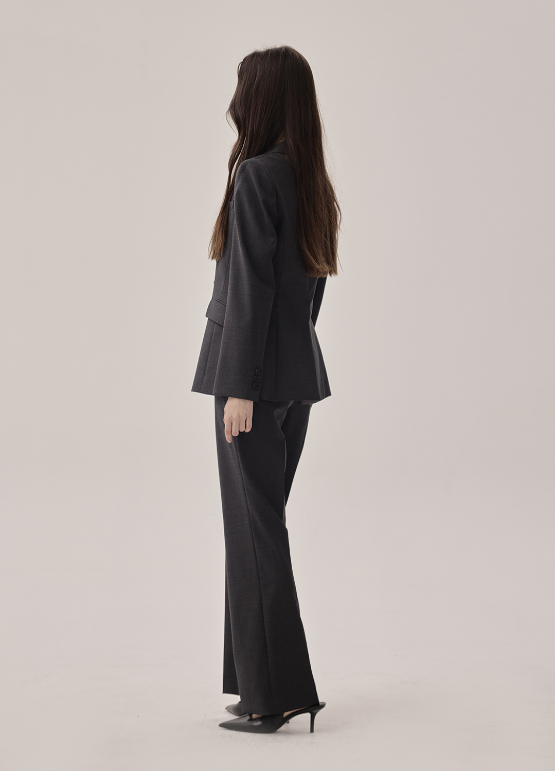 테일러드 원버튼 울자켓_DARK GREY_6