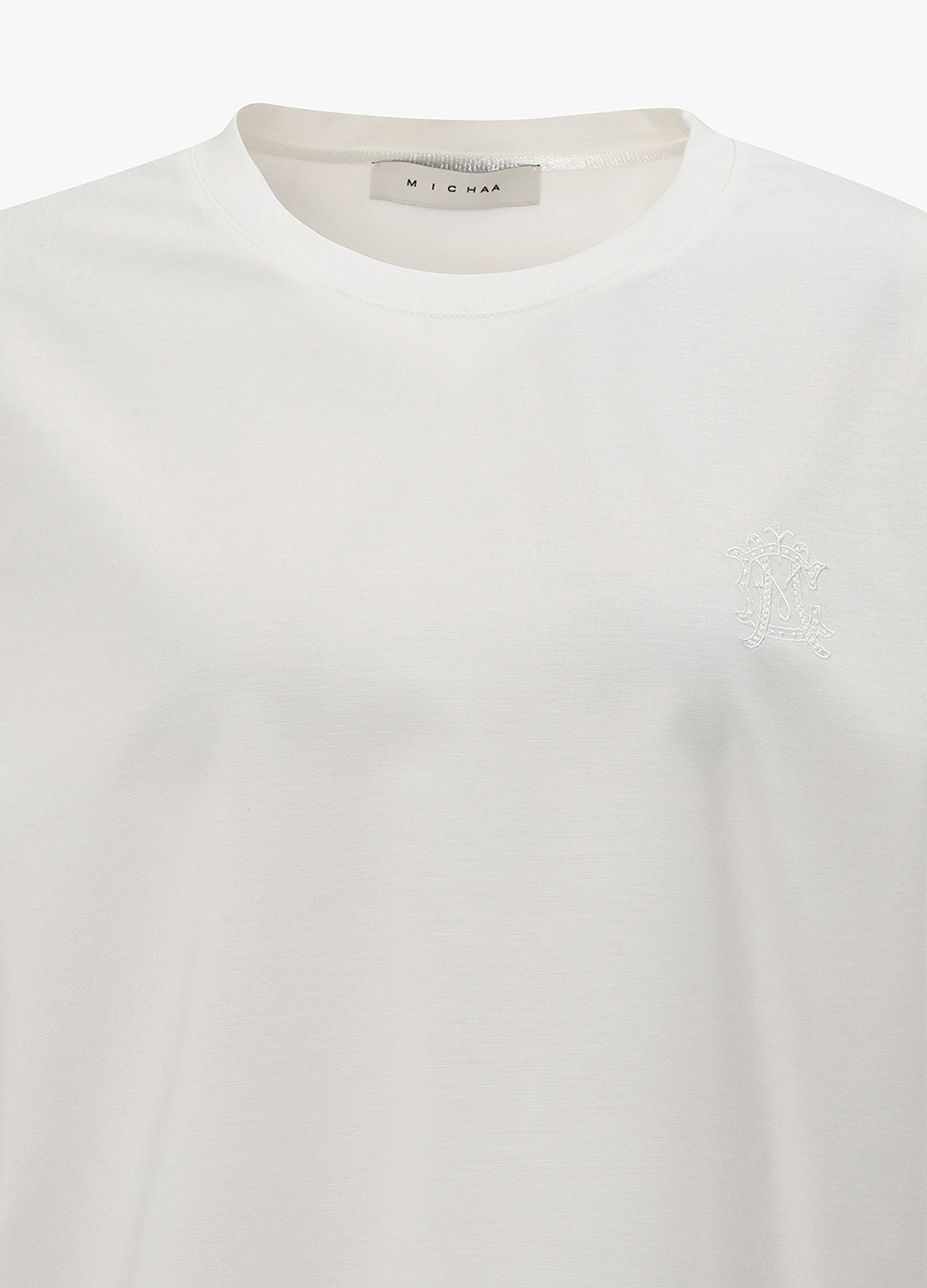자수 포인트 티셔츠_WHITE_10