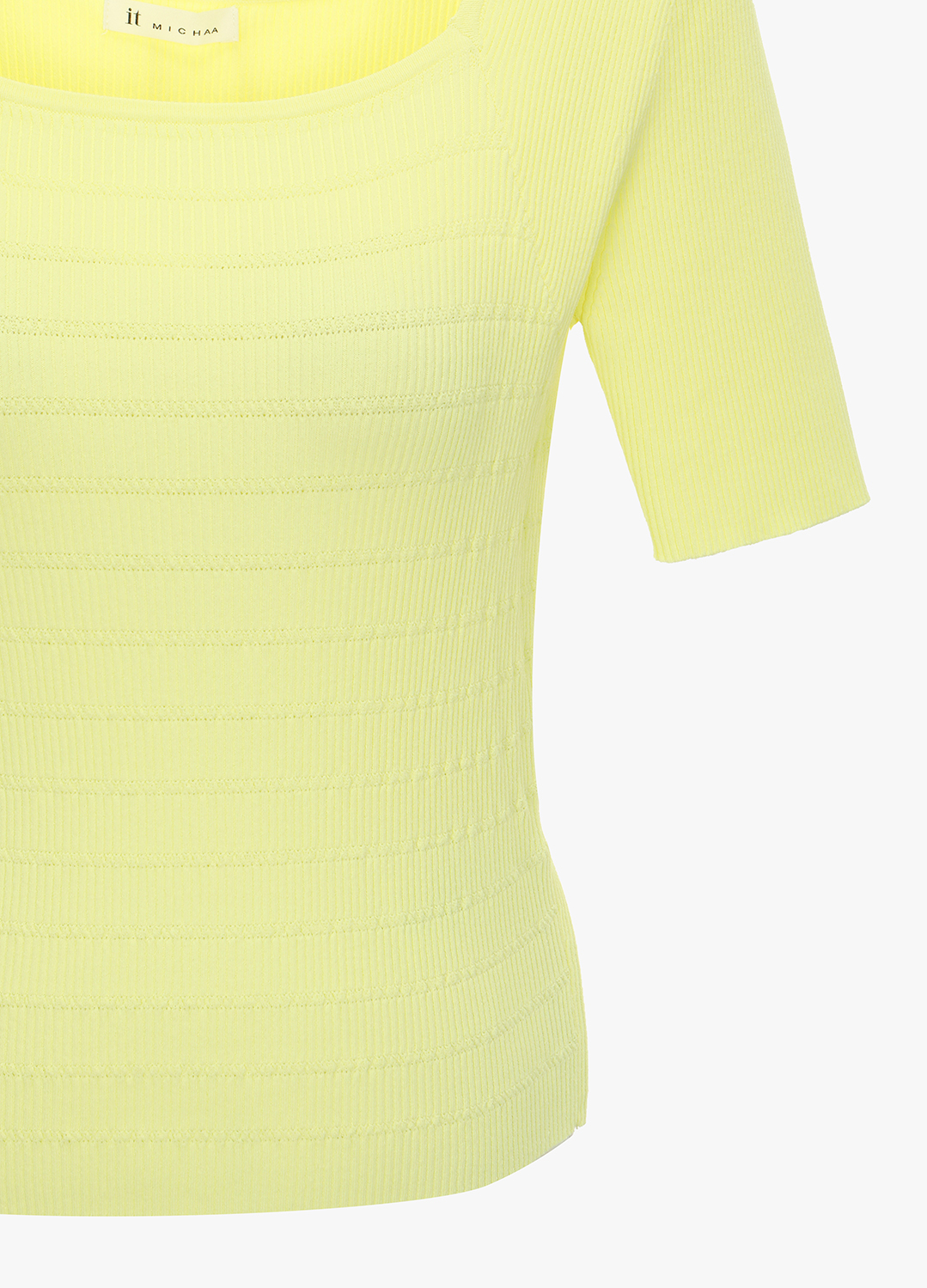 [시즌오프]스퀘어넥 하프슬리브 니트_YELLOW_8