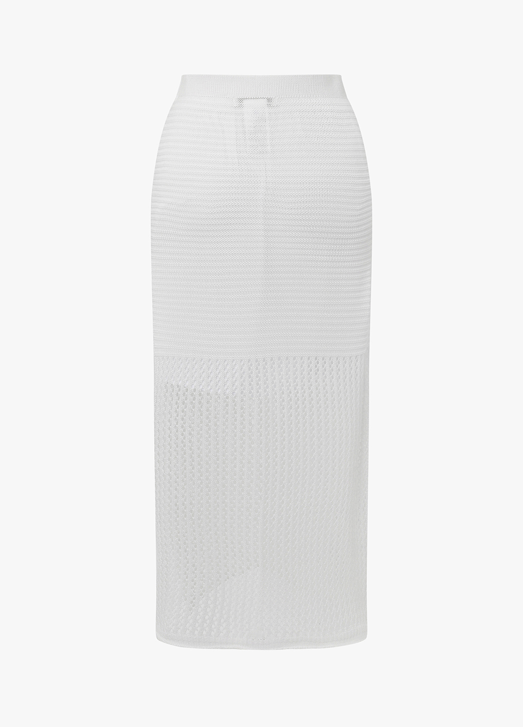 메쉬 니트 스커트_WHITE_2
