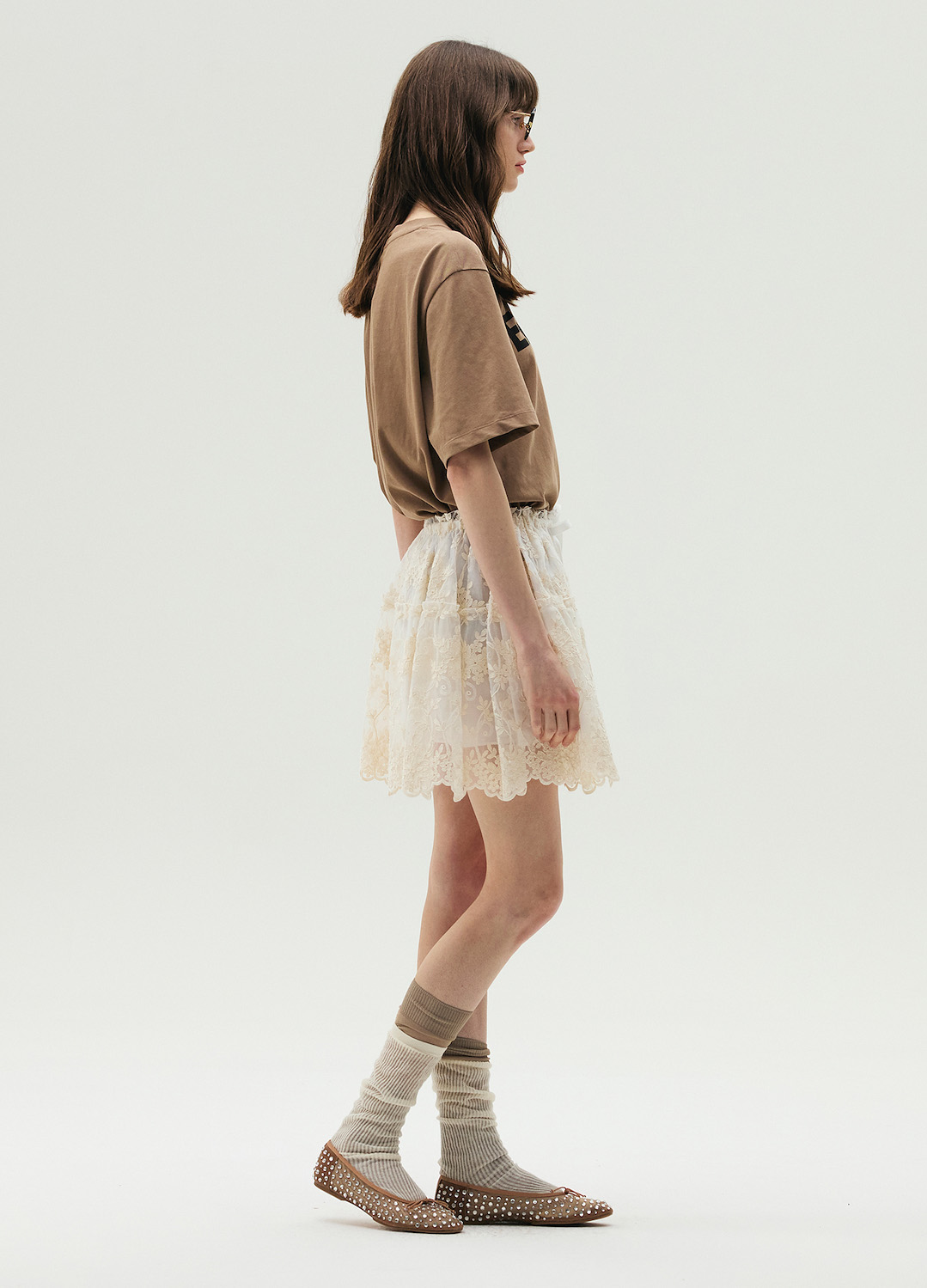[시즌오프][7차리오더] 오버핏 레터링 티셔츠_LIGHT BROWN_6