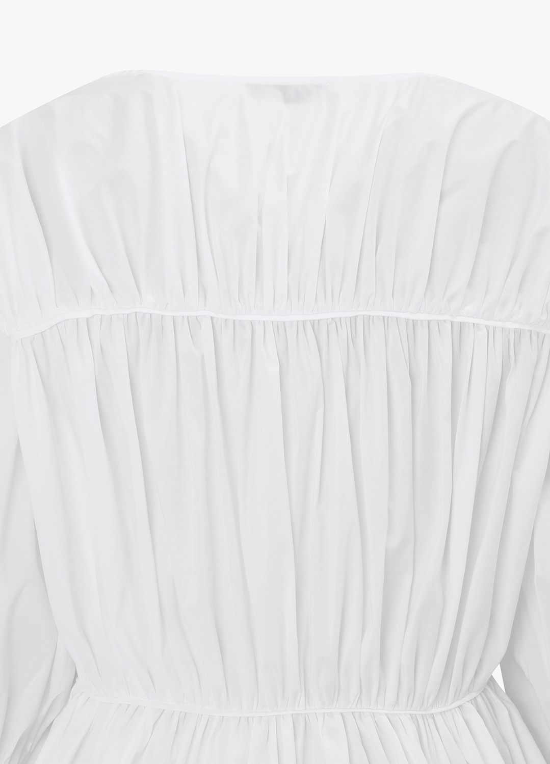 칼라리스 셔링디테일 블라우스_WHITE_13
