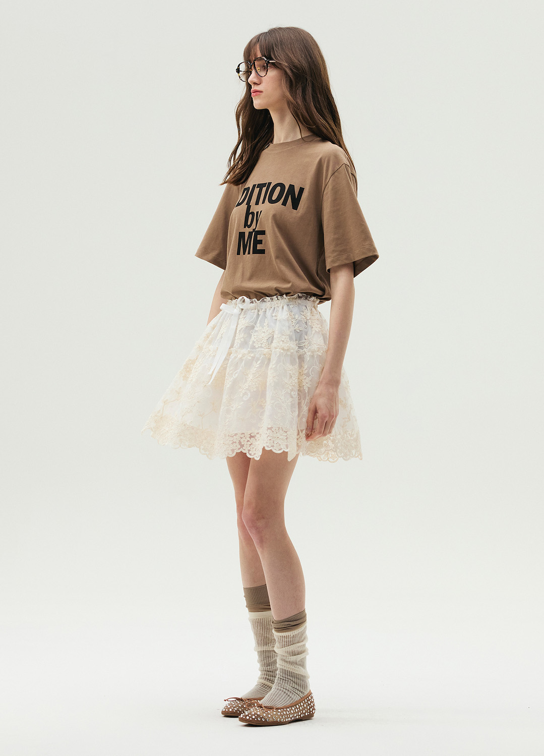 아일렛자수 미니 스커트_LIGHT BEIGE_2