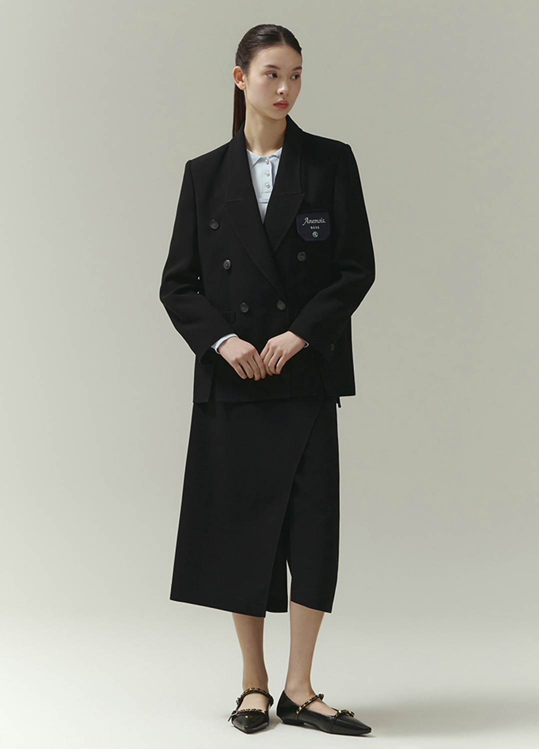언밸런스 랩 스커트_BLACK GREY_7