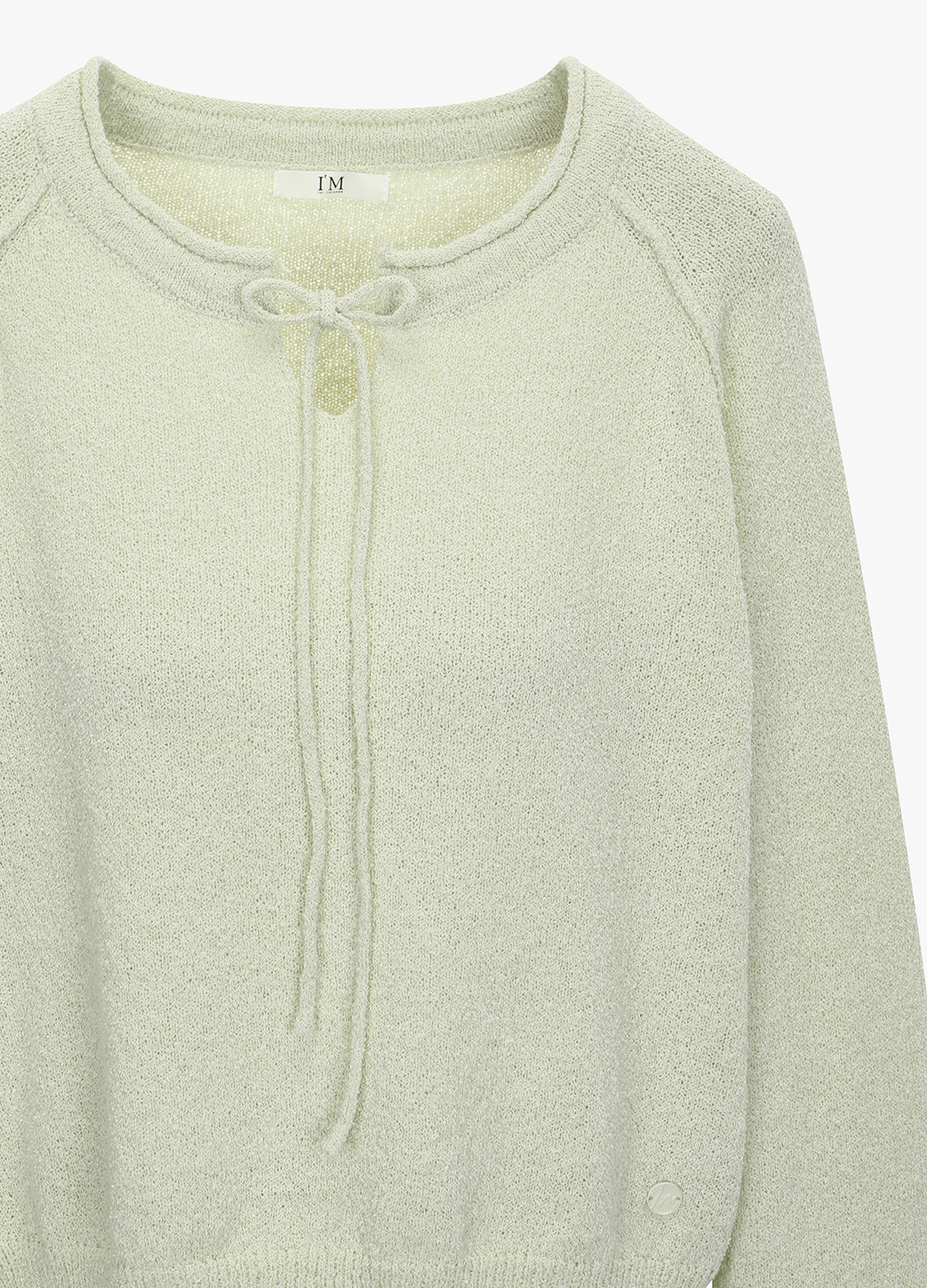 [Exclusive]네크 스트링 니트 풀오버_LIGHT GREEN_7