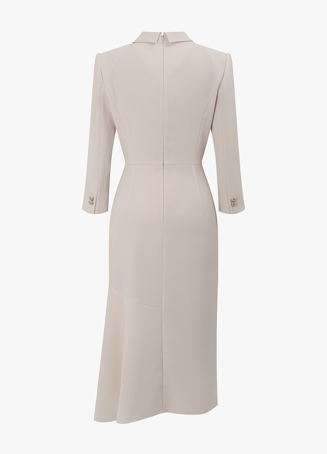 테일러드카라 H라인 원피스_SKIN BEIGE_7