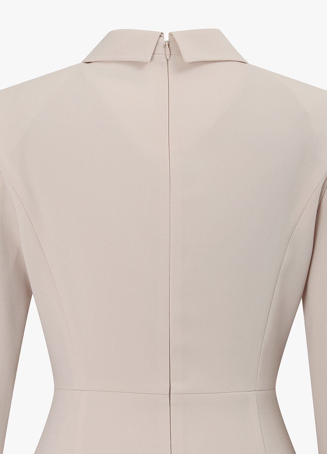 테일러드카라 H라인 원피스_SKIN BEIGE_9
