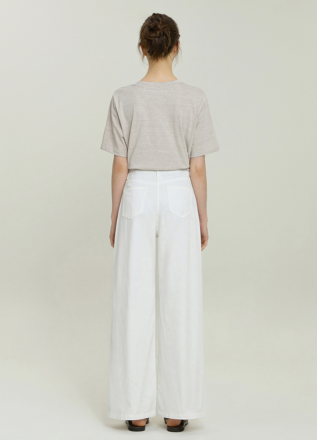 [Exclusive]와이드 데님 팬츠_WHITE_4