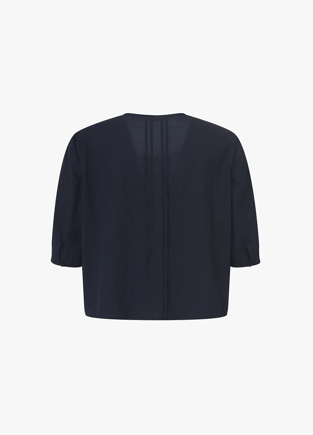 [시즌오프]핀턱 하프슬리브 블라우스_DARK NAVY_10