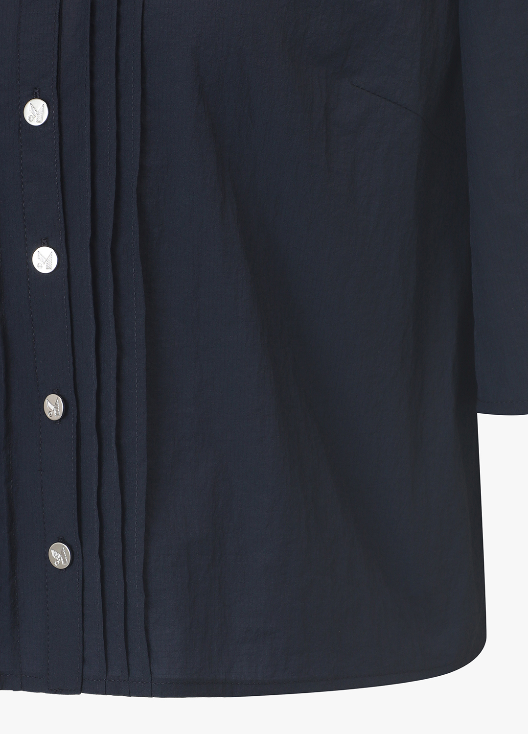 [시즌오프]핀턱 하프슬리브 블라우스_DARK NAVY_12