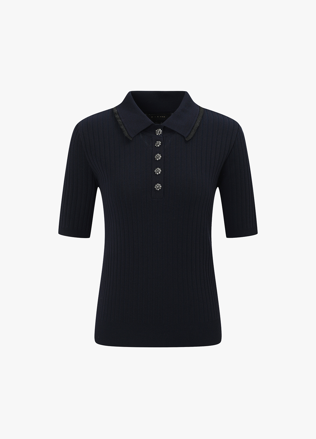 카라 니트 탑_DARK NAVY_7
