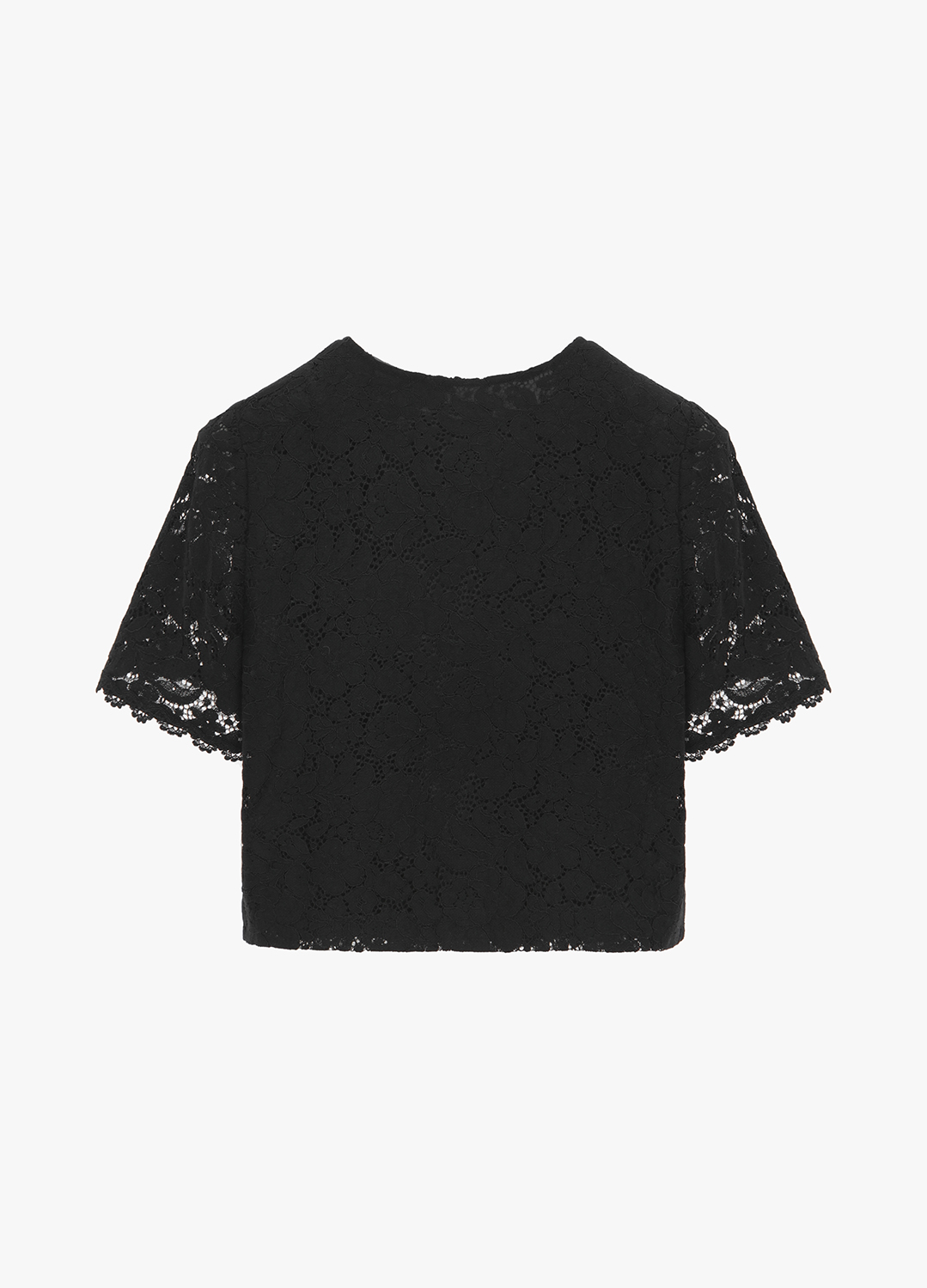 [Exclusive]플라워 레이스 블라우스_BLACK_6
