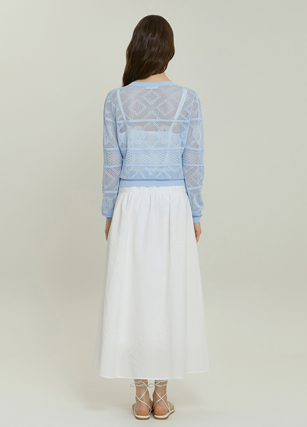 스트랩 포인트 시어서커 원피스_WHITE_7