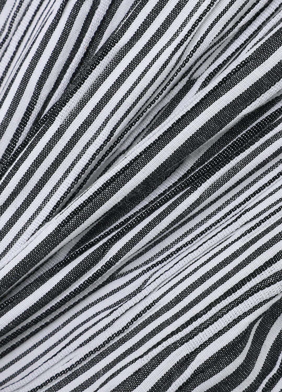 스트라이프 오픈 숄더 원피스_GREY_7