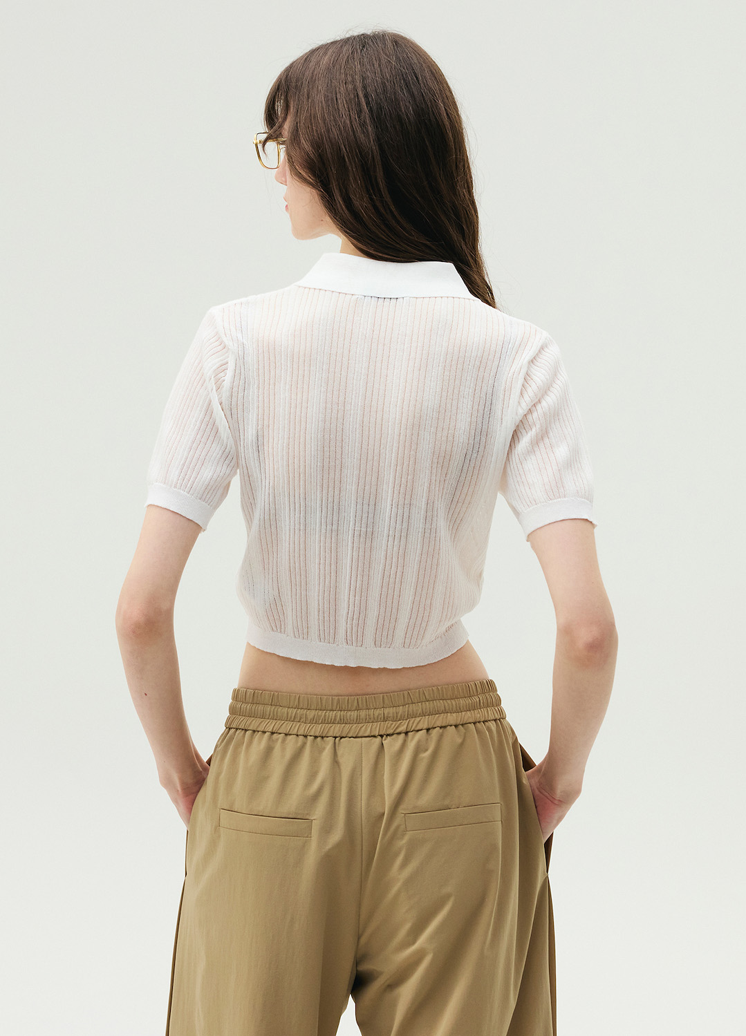 캐주얼 와이드 밴딩 팬츠_BEIGE_7