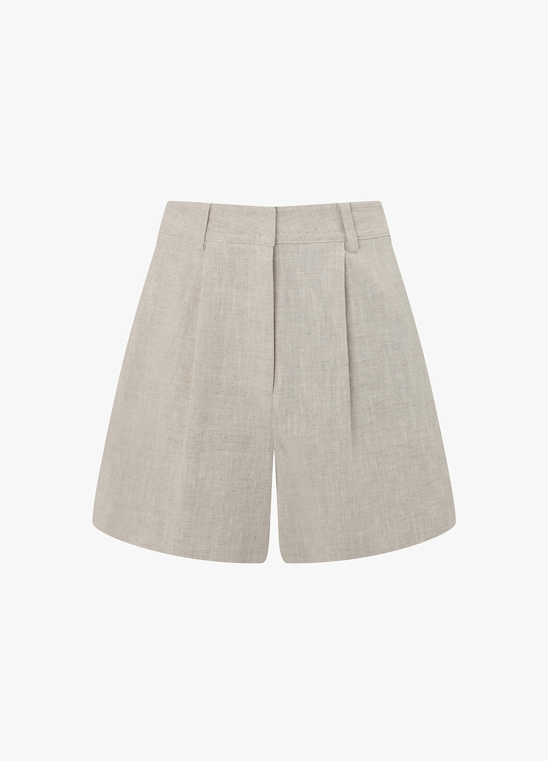 [Exclusive]린넨 셋업 숏팬츠_LIGHT BEIGE_4