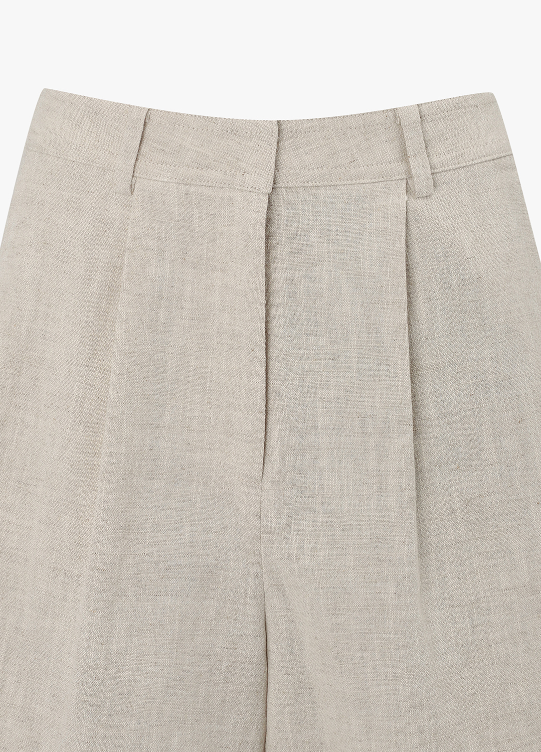[Exclusive]린넨 셋업 숏팬츠_LIGHT BEIGE_6