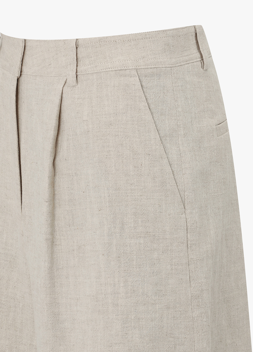 [Exclusive]린넨 셋업 숏팬츠_LIGHT BEIGE_7